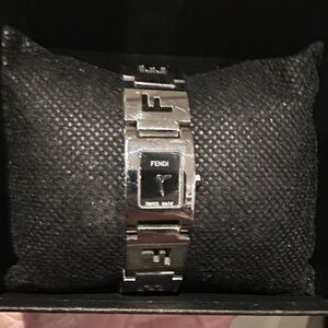 Fendi Black and Silver bracelet watch